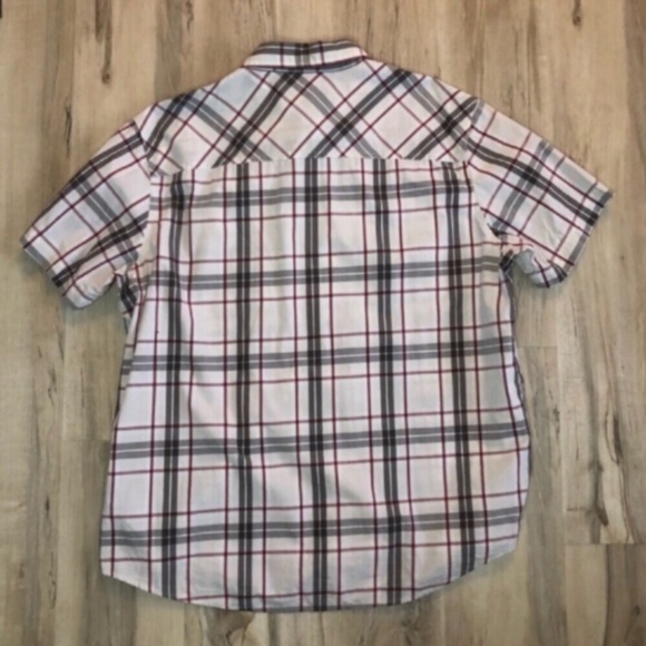 Signature by Levi Strauss White and Red Plaid Polo - Picture 5 of 6